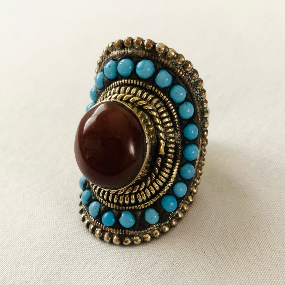 Handmade Himalayan jewelry ring - Picture 4 of 7